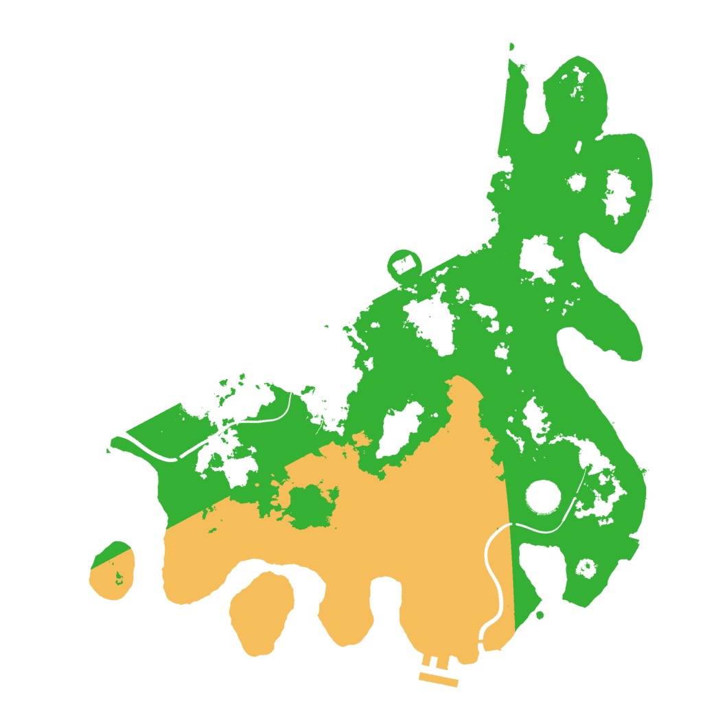 Biome Rust Map: Procedural Map, Size: 3600, Seed: 42209