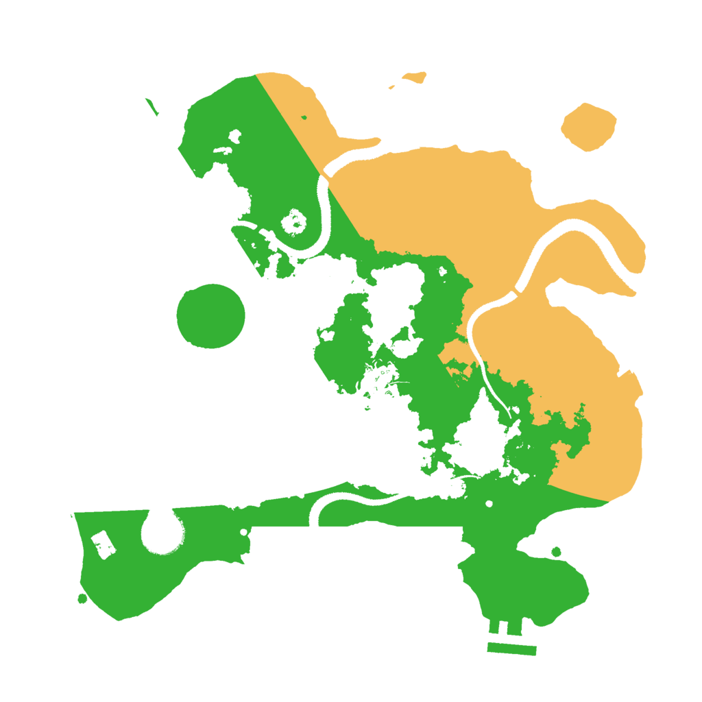 Biome Rust Map: Procedural Map, Size: 2900, Seed: 32209