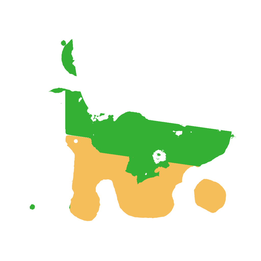 Biome Rust Map: Procedural Map, Size: 2000, Seed: 1308492