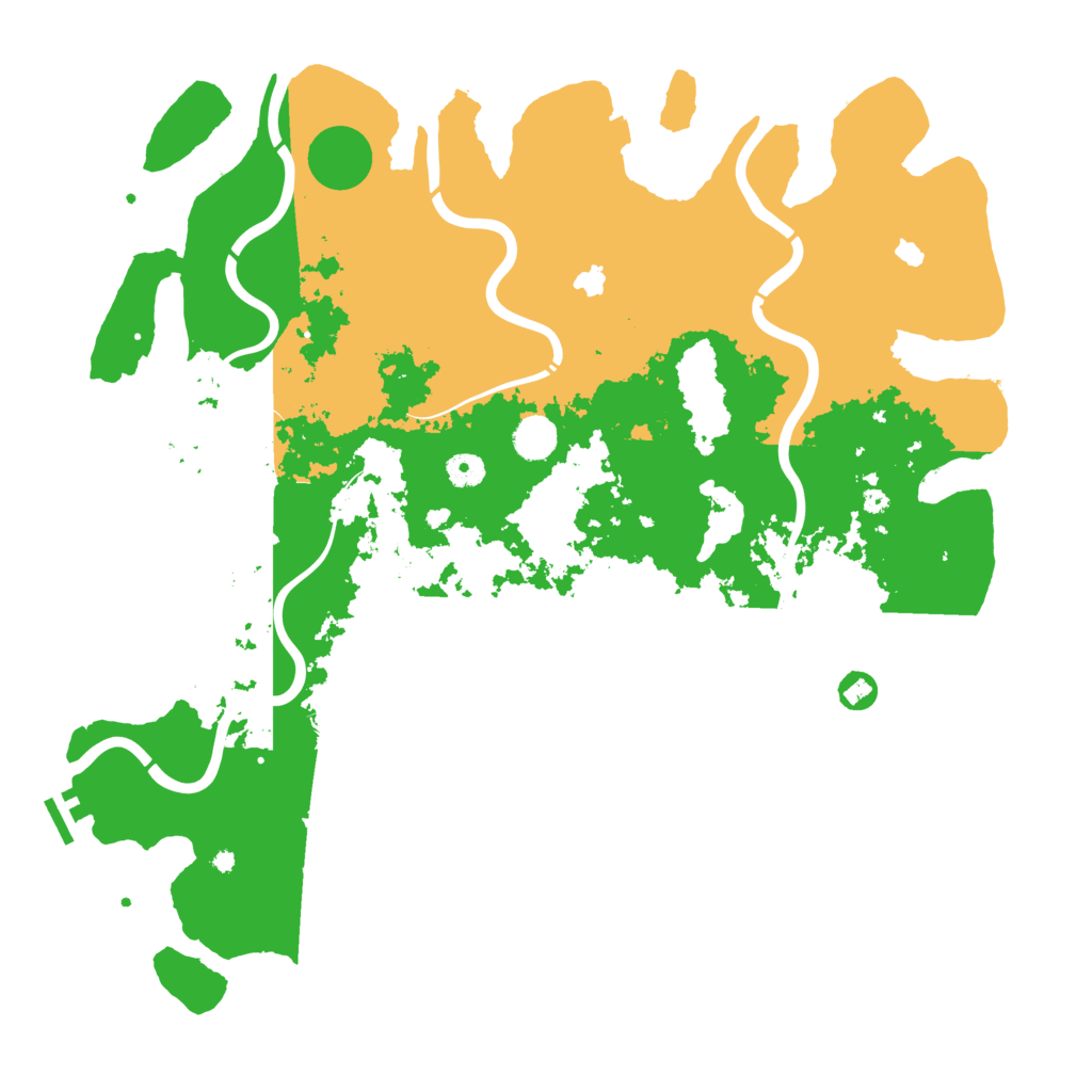 Biome Rust Map: Procedural Map, Size: 4500, Seed: 9876413