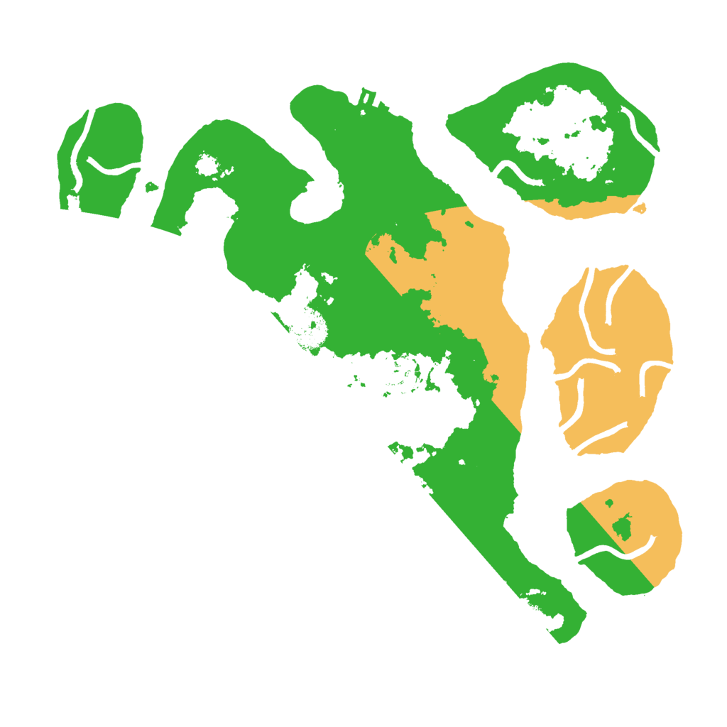 Biome Rust Map: Procedural Map, Size: 3000, Seed: 833262