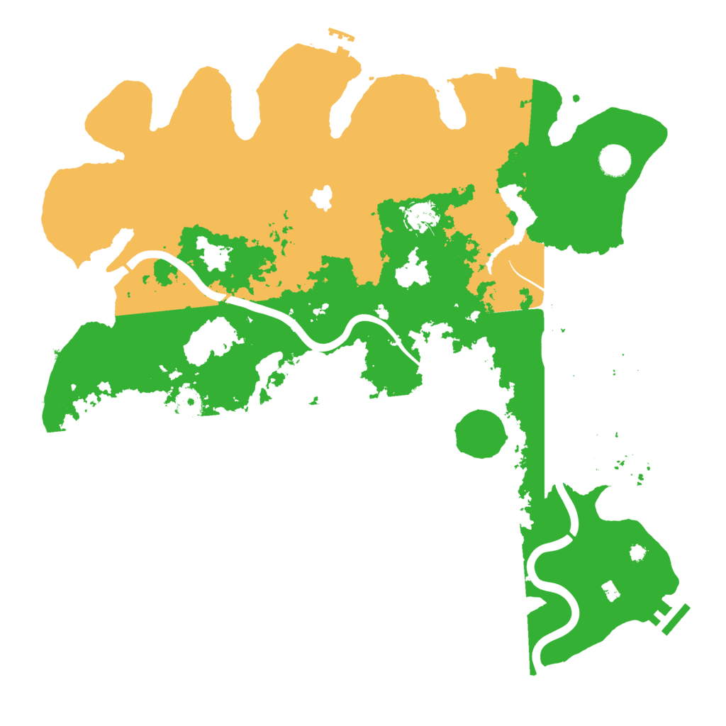 Biome Rust Map: Procedural Map, Size: 4000, Seed: 20210825