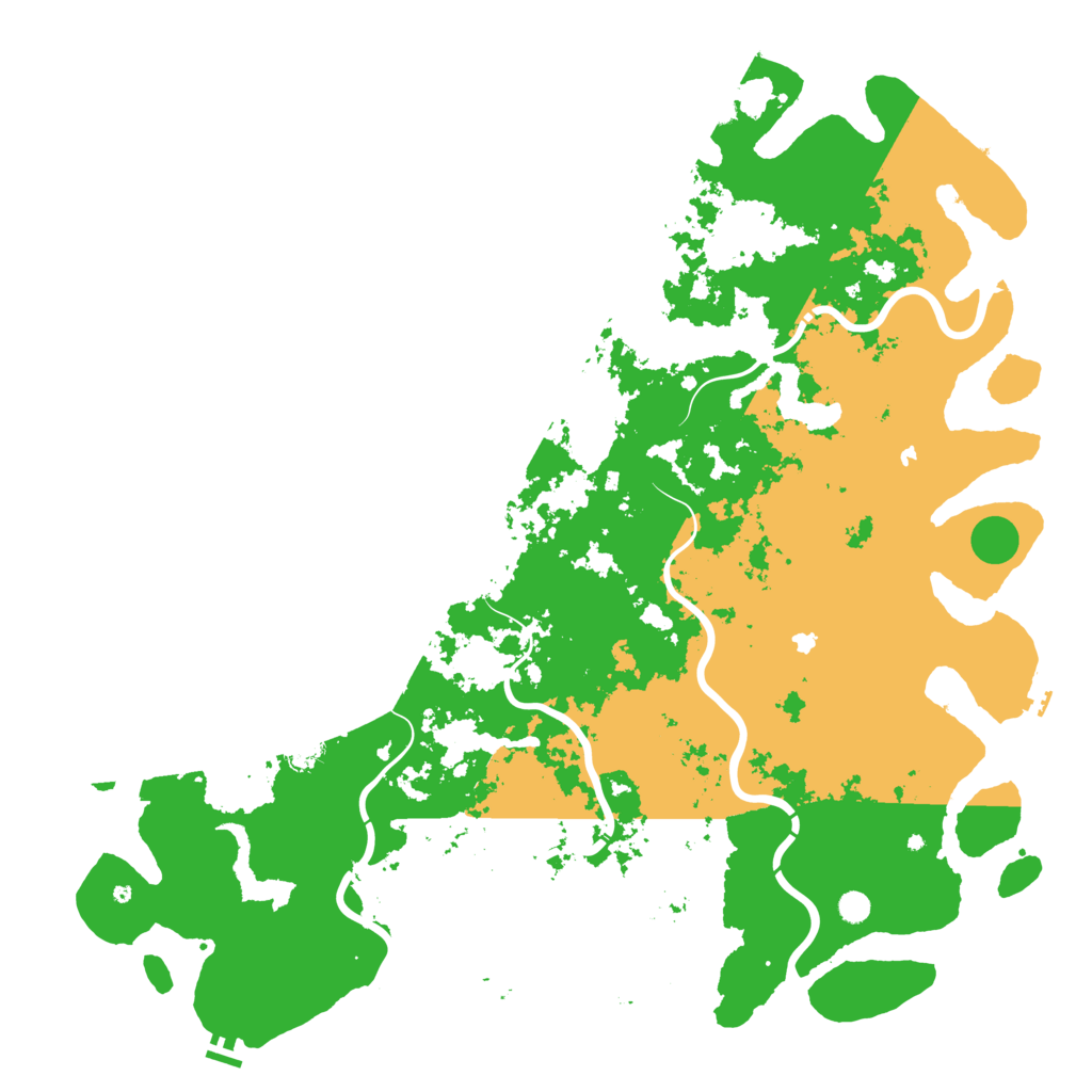 Biome Rust Map: Procedural Map, Size: 6000, Seed: 17416972