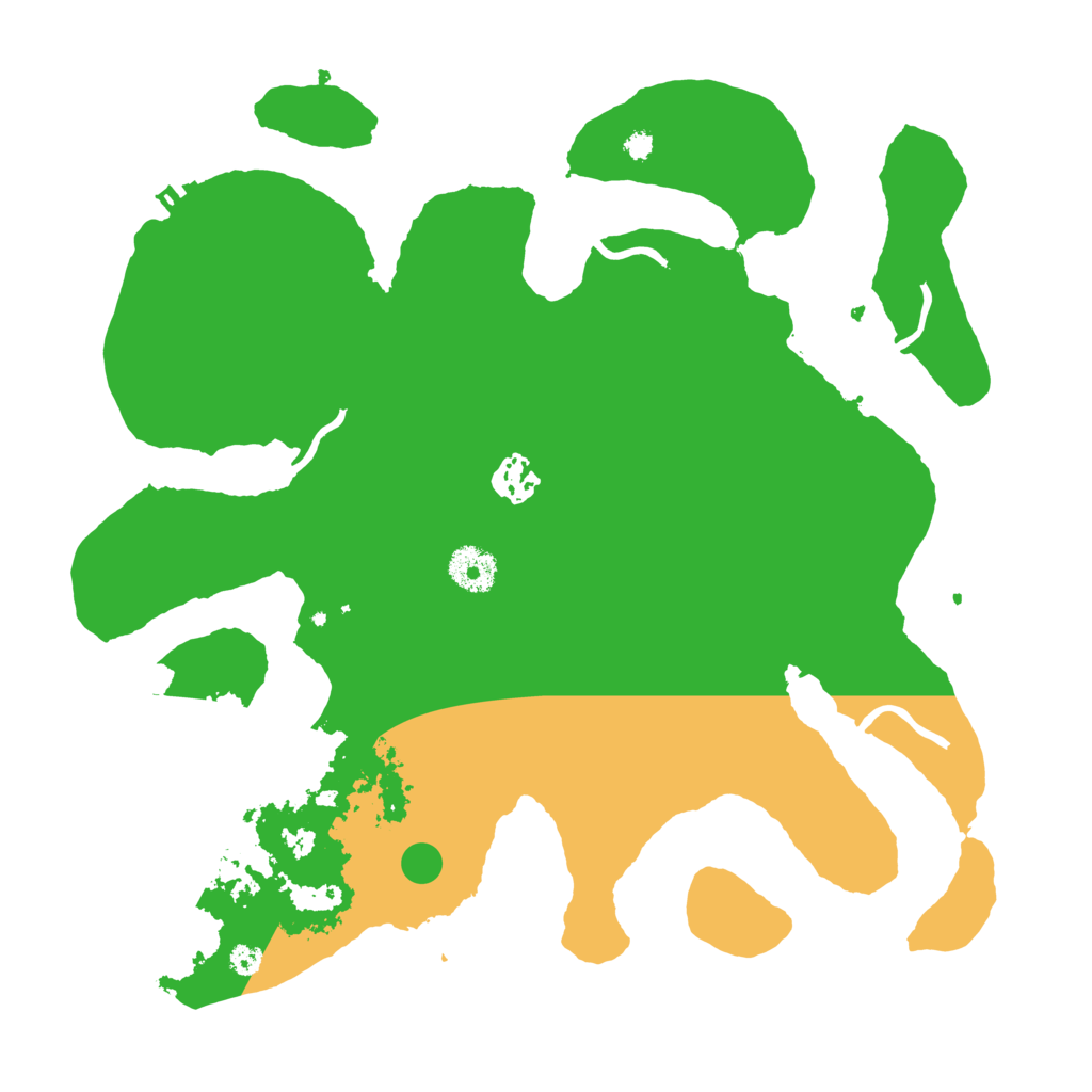 Biome Rust Map: Procedural Map, Size: 3500, Seed: 3423423