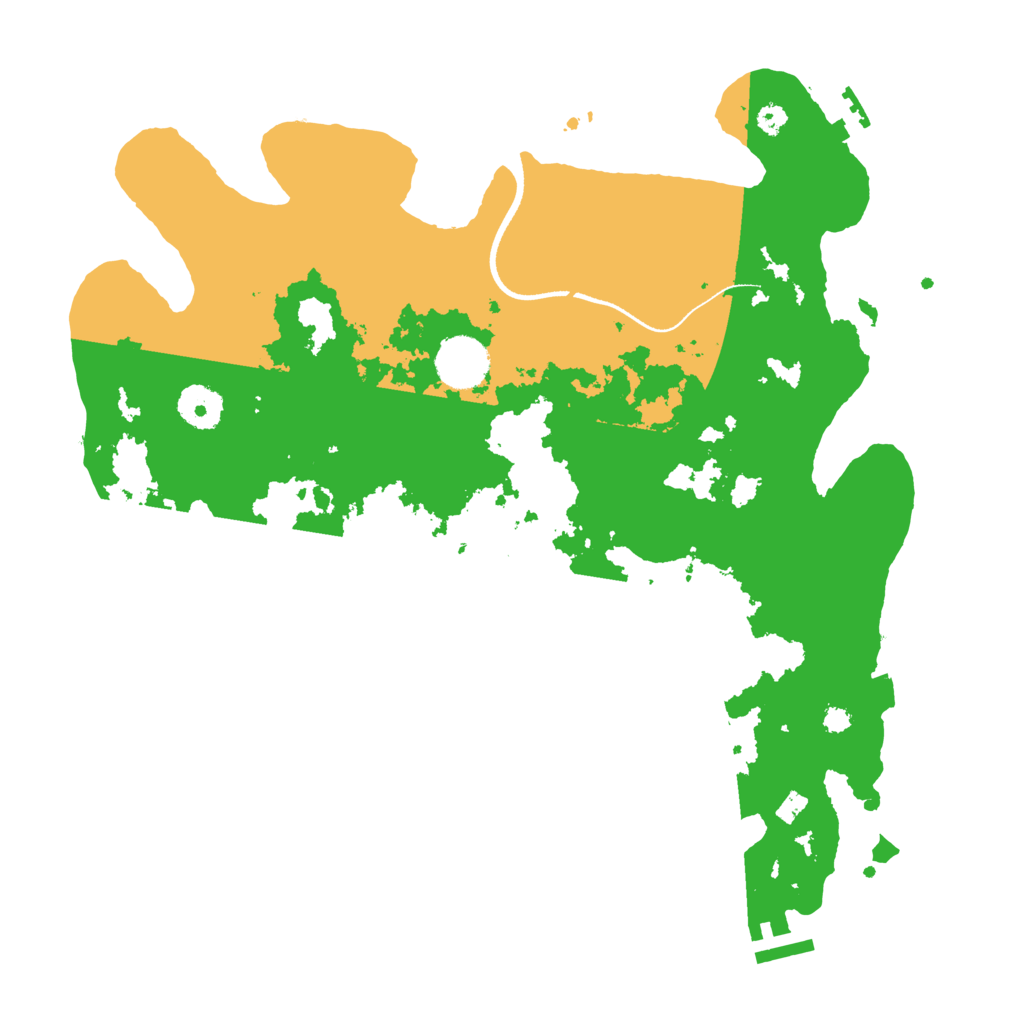 Biome Rust Map: Procedural Map, Size: 3500, Seed: 395694507