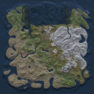 Thumbnail Rust Map: Procedural Map, Size: 5250, Seed: 1337, 17 Monuments