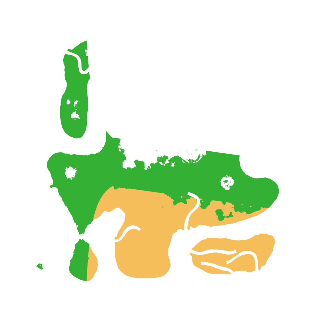 Biome Rust Map: Procedural Map, Size: 2500, Seed: 1308492