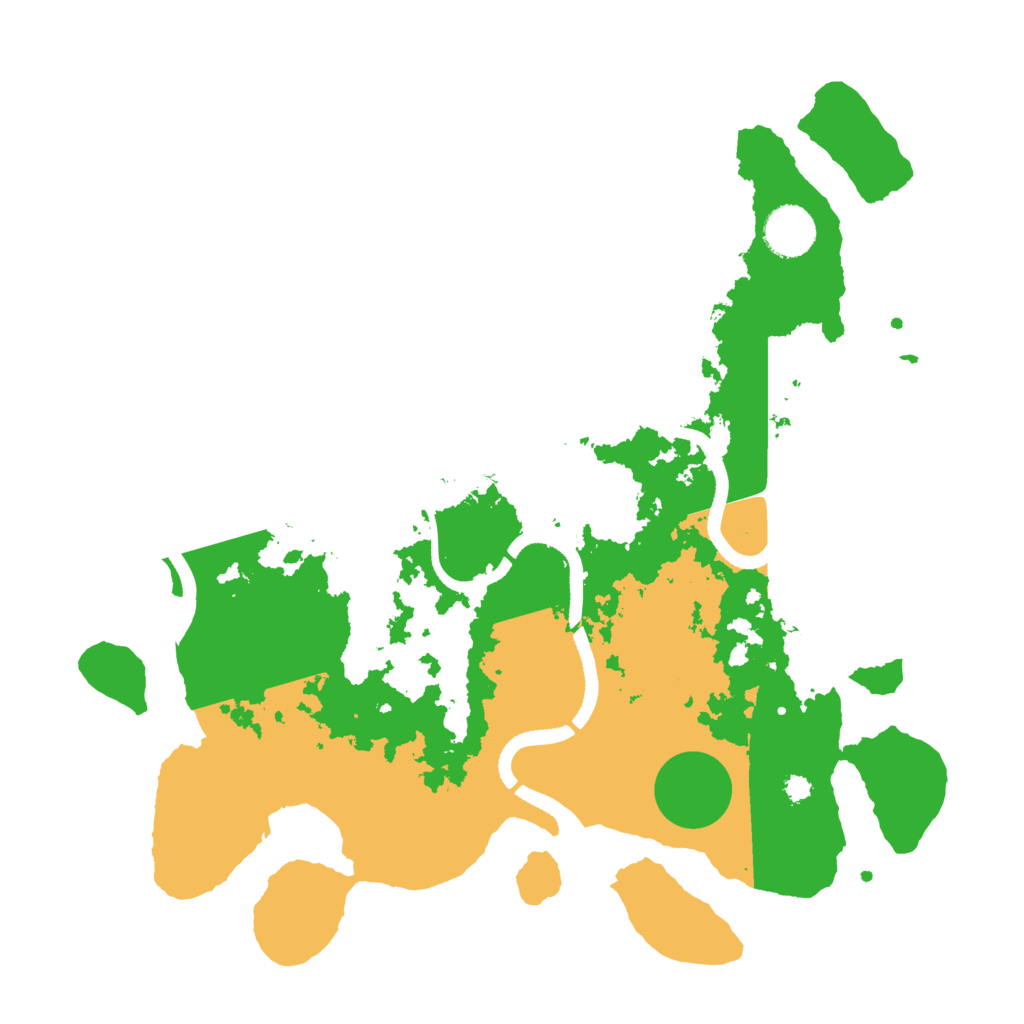 Biome Rust Map: Procedural Map, Size: 3500, Seed: 26734267