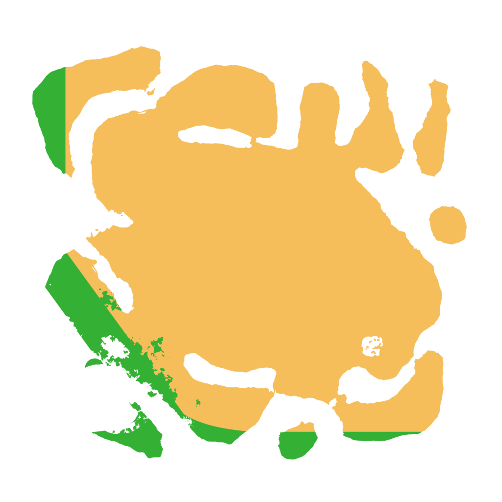 Biome Rust Map: Barren, Size: 3500, Seed: 145360133