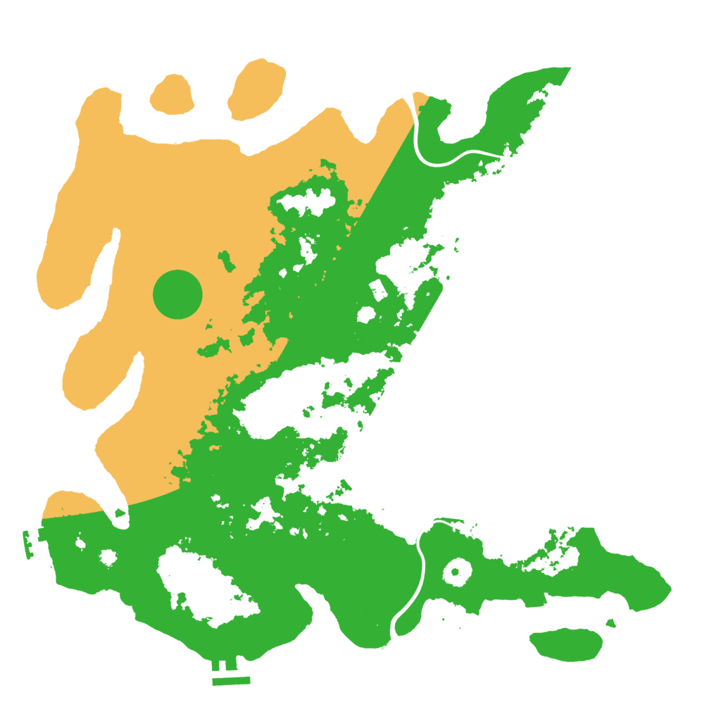 Biome Rust Map: Procedural Map, Size: 3850, Seed: 50500