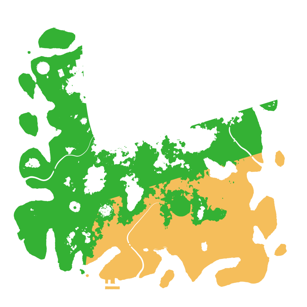Biome Rust Map: Procedural Map, Size: 4250, Seed: 27578