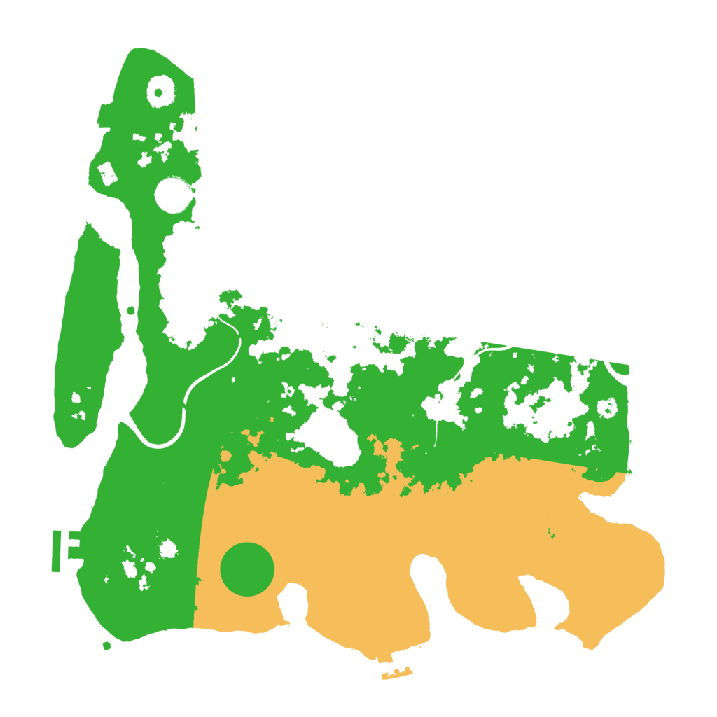 Biome Rust Map: Procedural Map, Size: 3500, Seed: 109293192