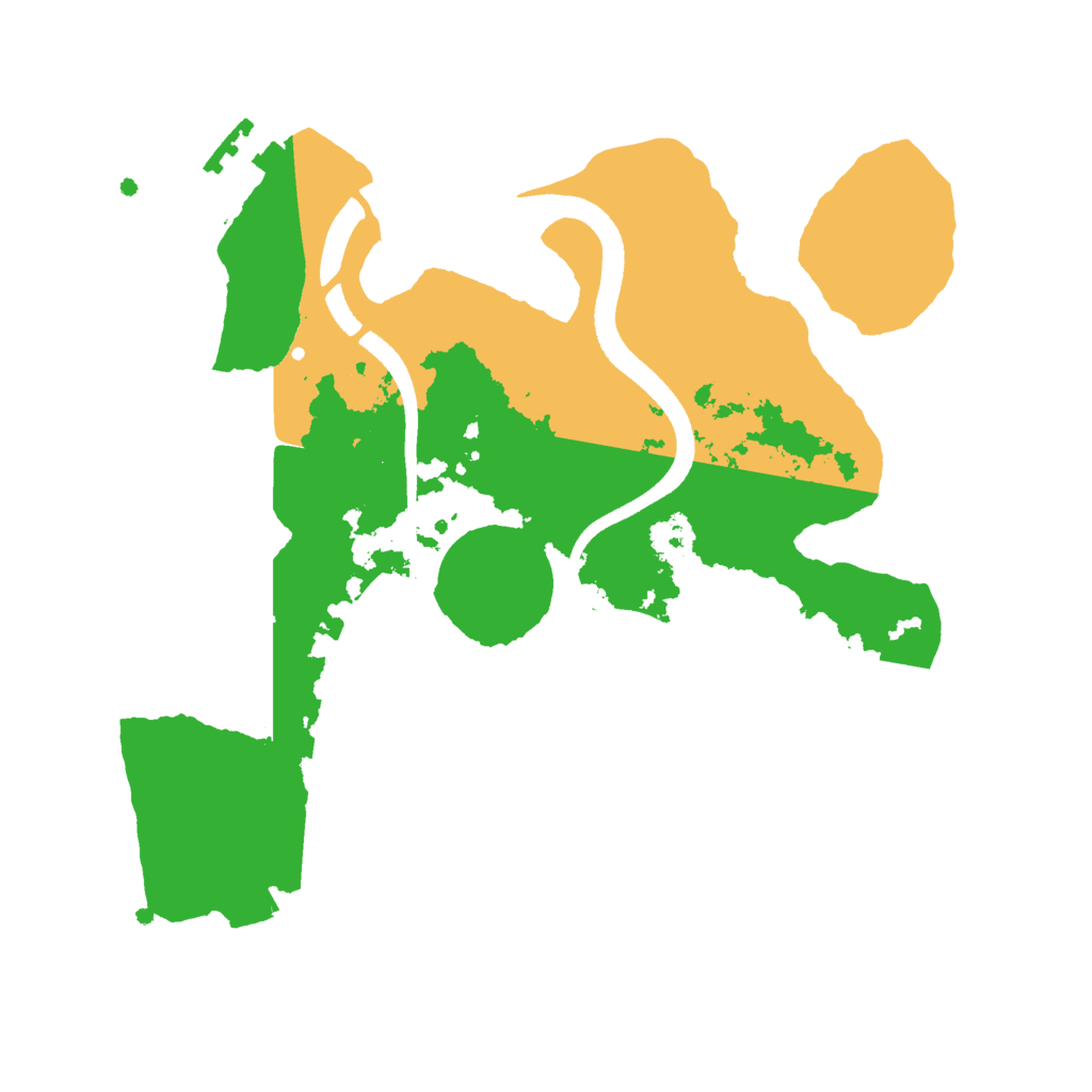Biome Rust Map: Procedural Map, Size: 2500, Seed: 67310613