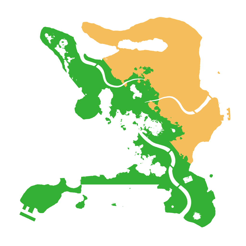 Biome Rust Map: Procedural Map, Size: 3000, Seed: 448