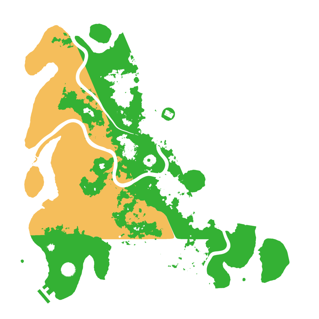 Biome Rust Map: Procedural Map, Size: 3950, Seed: 2061917601