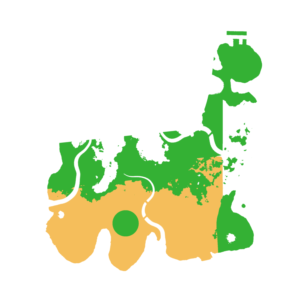 Biome Rust Map: Procedural Map, Size: 3000, Seed: 41298