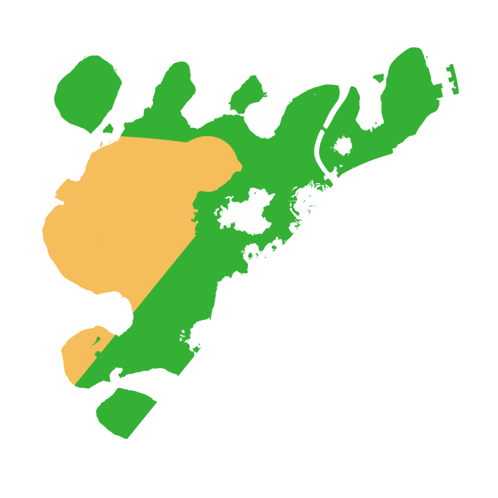 Biome Rust Map: Procedural Map, Size: 2500, Seed: 880797810