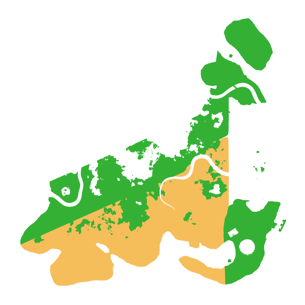 Biome Rust Map: Procedural Map, Size: 3500, Seed: 1241887038