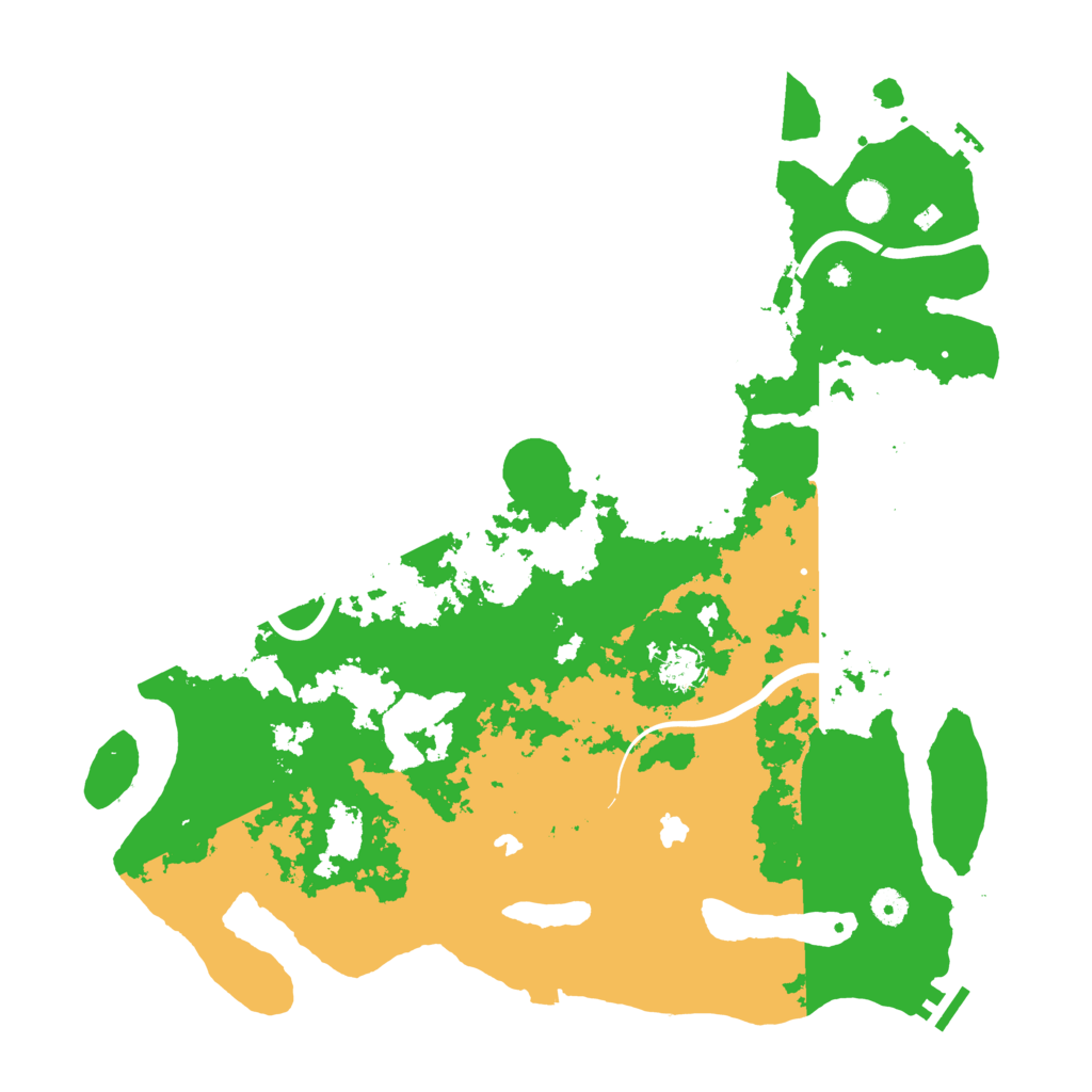 Biome Rust Map: Procedural Map, Size: 4500, Seed: 13421