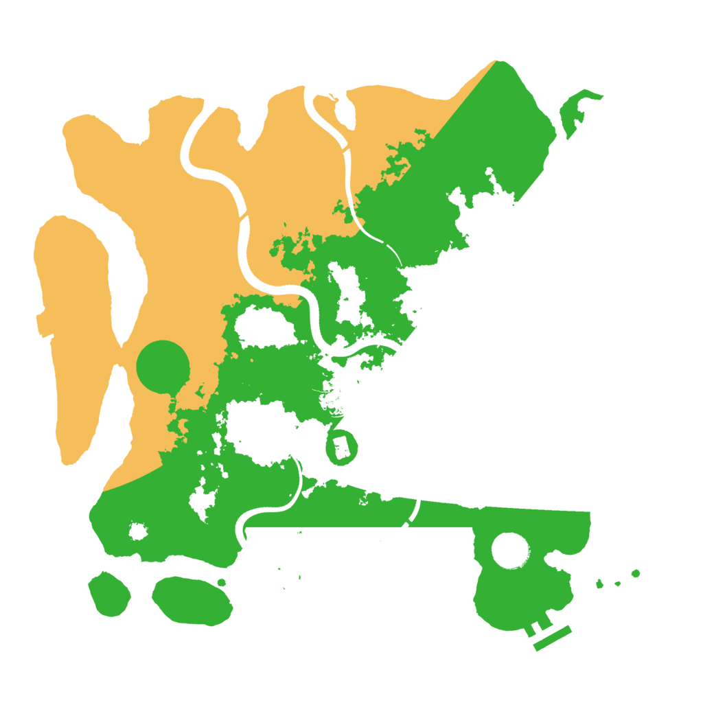 Biome Rust Map: Procedural Map, Size: 3500, Seed: 364433753