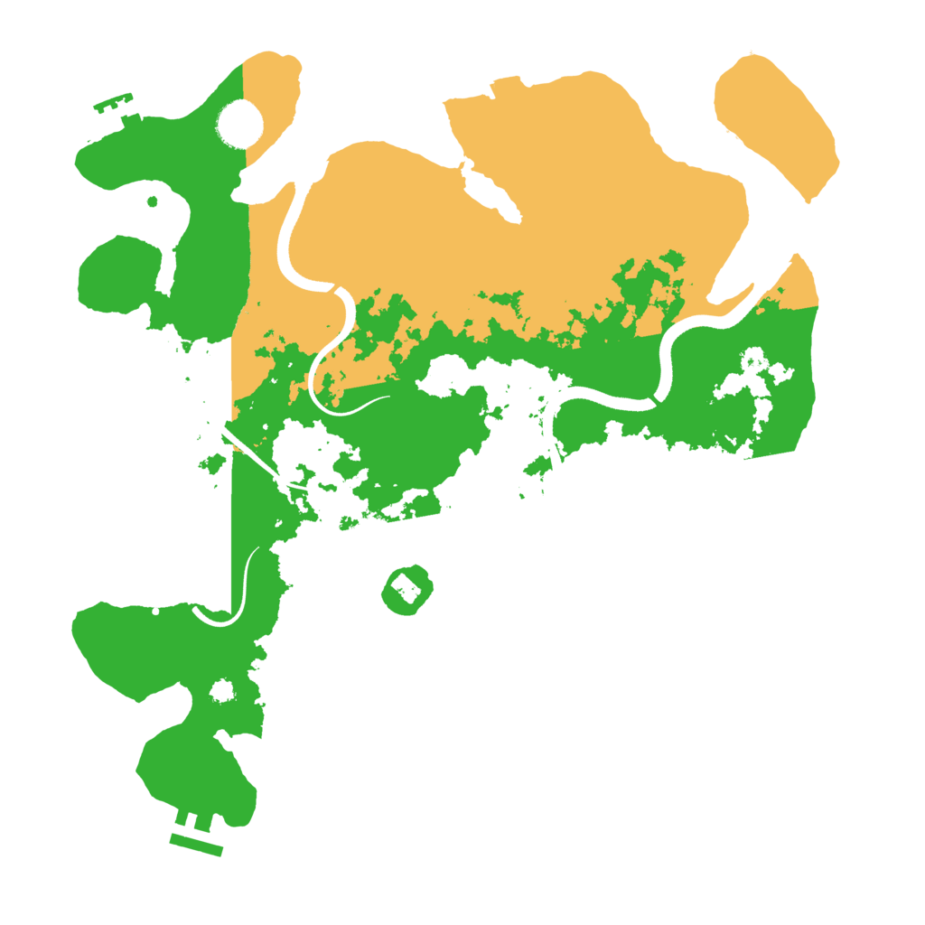 Biome Rust Map: Procedural Map, Size: 3500, Seed: 886934