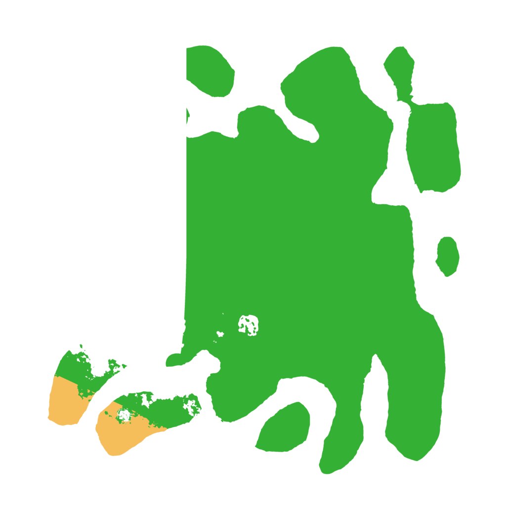 Biome Rust Map: Barren, Size: 3500, Seed: 658421