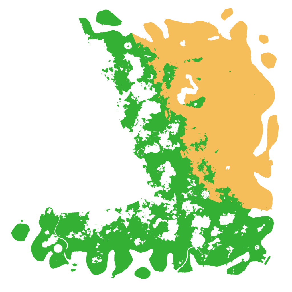 Biome Rust Map: Procedural Map, Size: 6000, Seed: 411277953
