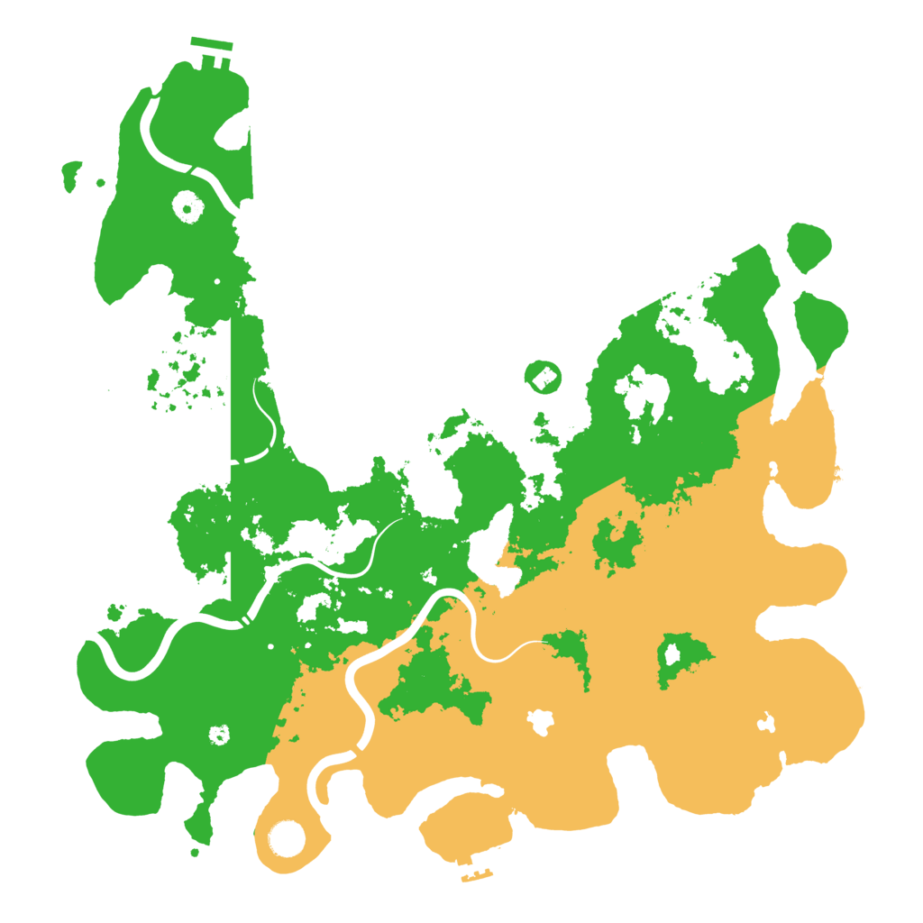 Biome Rust Map: Procedural Map, Size: 4444, Seed: 1233565