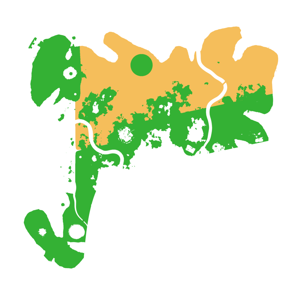 Biome Rust Map: Procedural Map, Size: 3600, Seed: 1073974327