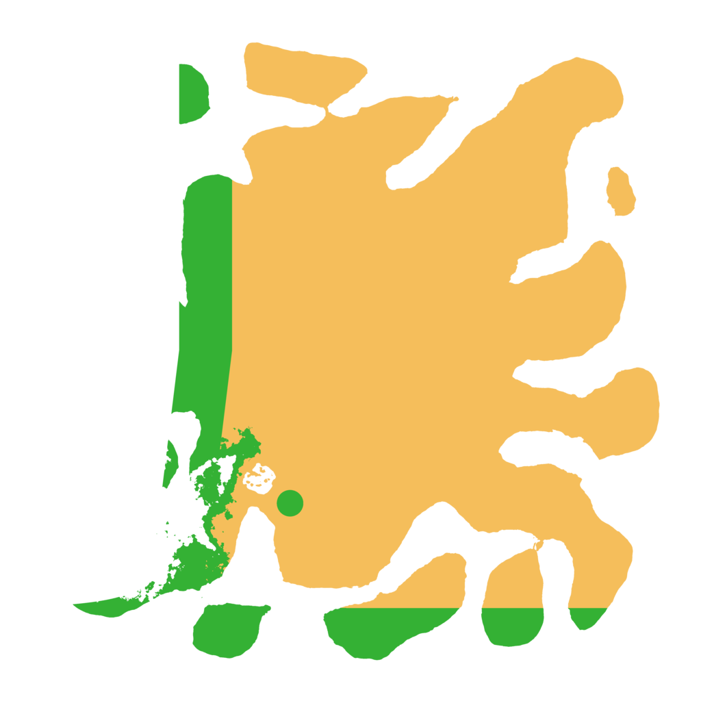 Biome Rust Map: Barren, Size: 3500, Seed: 143593264