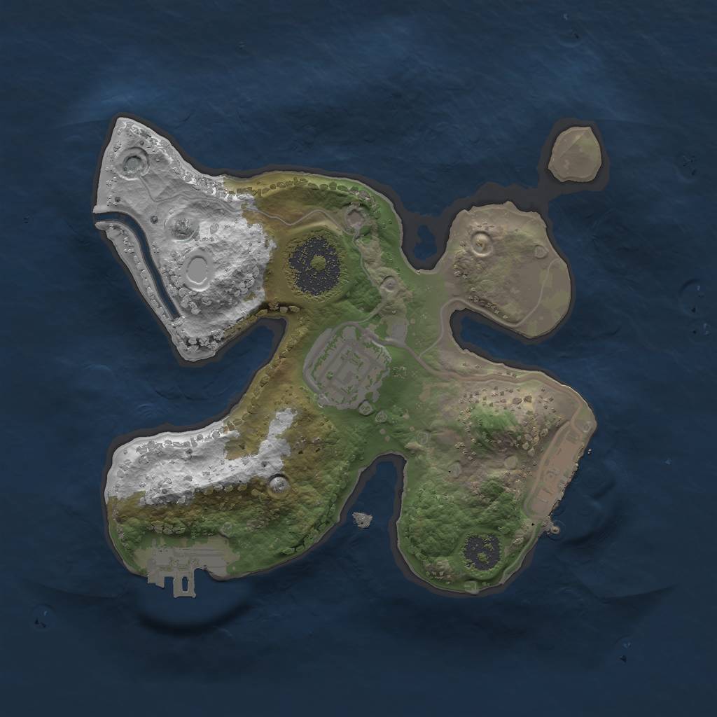 Rust Map: Procedural Map, Size: 2000, Seed: 298813, 8 Monuments