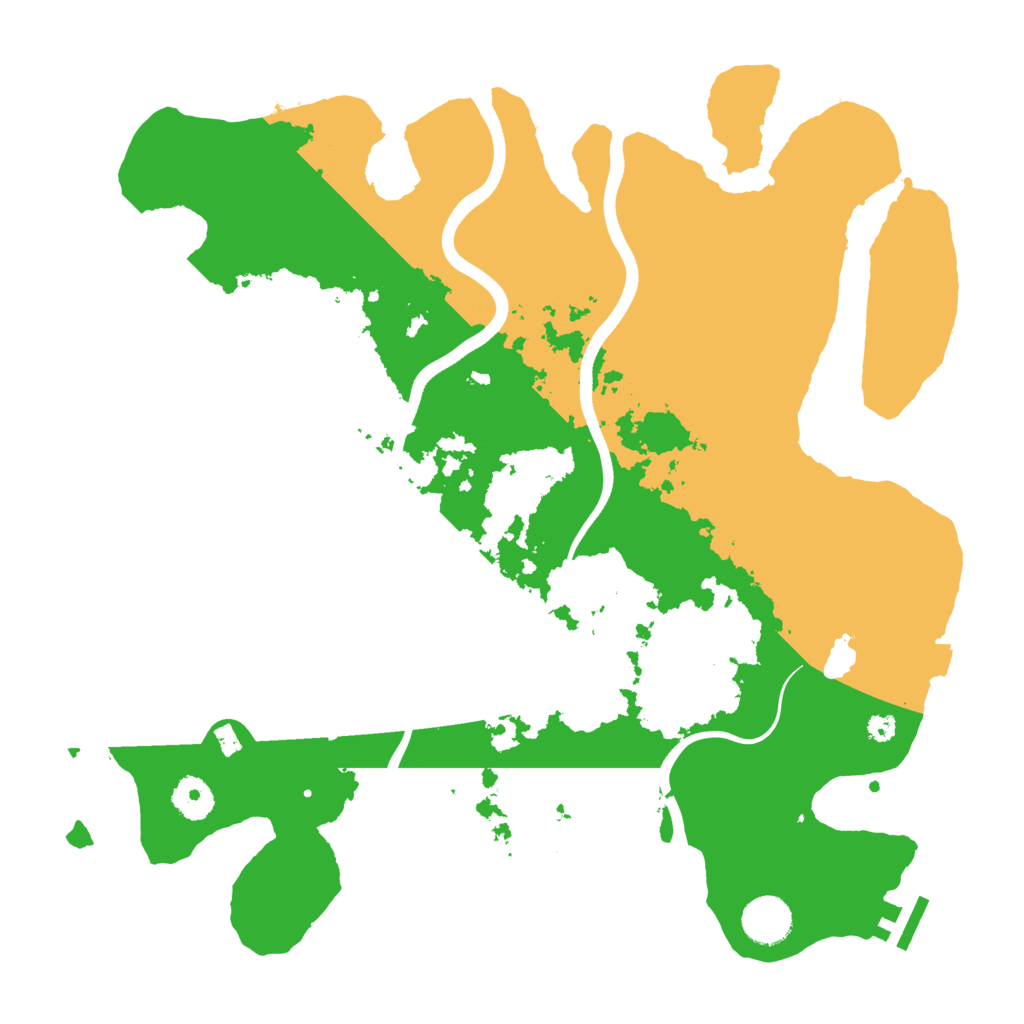 Biome Rust Map: Procedural Map, Size: 3700, Seed: 1889712739