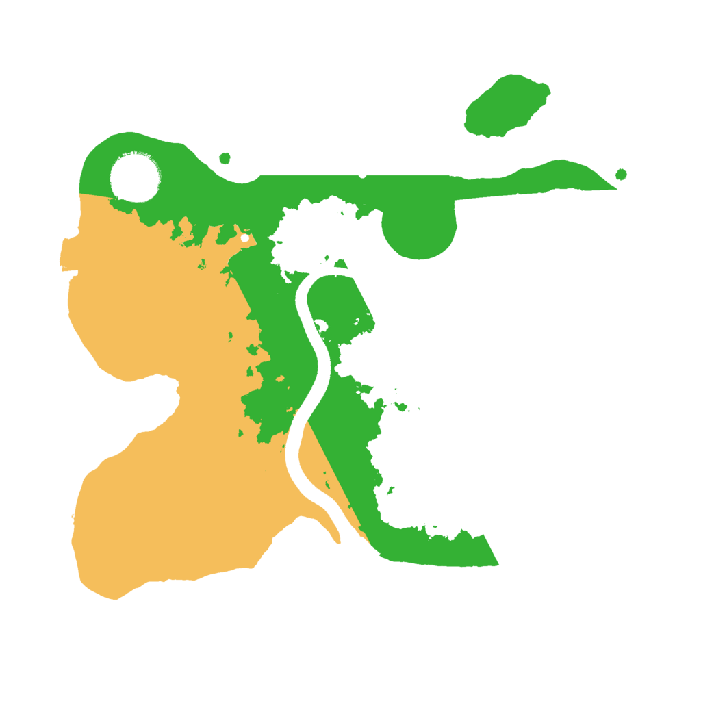 Biome Rust Map: Procedural Map, Size: 2500, Seed: 264955