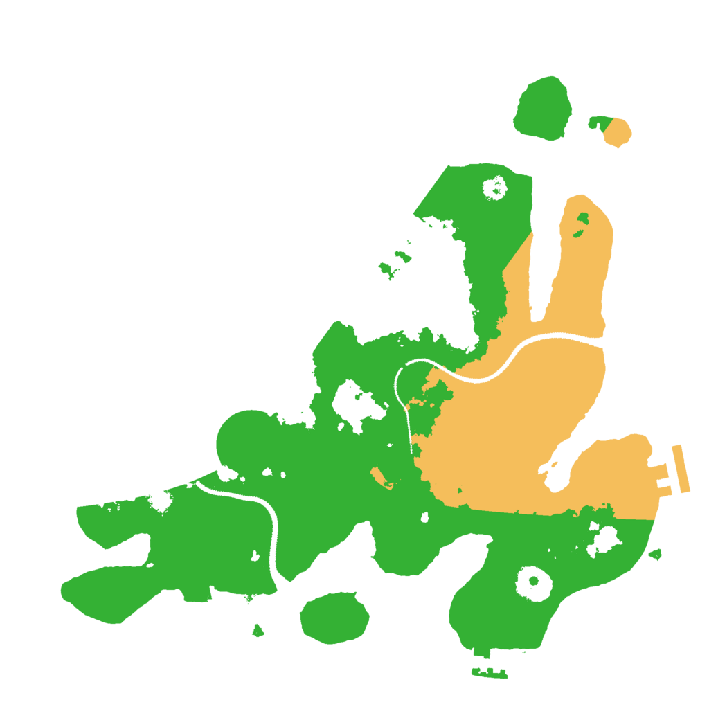 Biome Rust Map: Procedural Map, Size: 3000, Seed: 599492