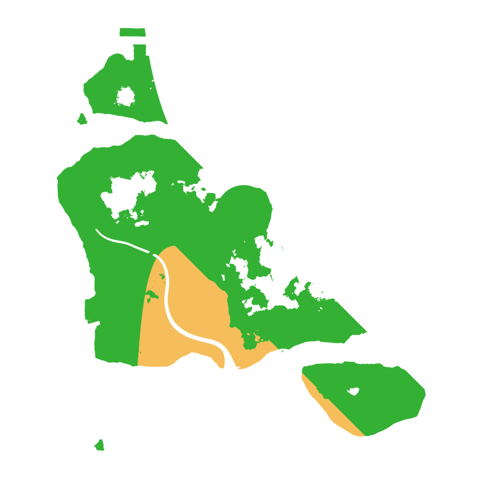 Biome Rust Map: Procedural Map, Size: 2400, Seed: 35