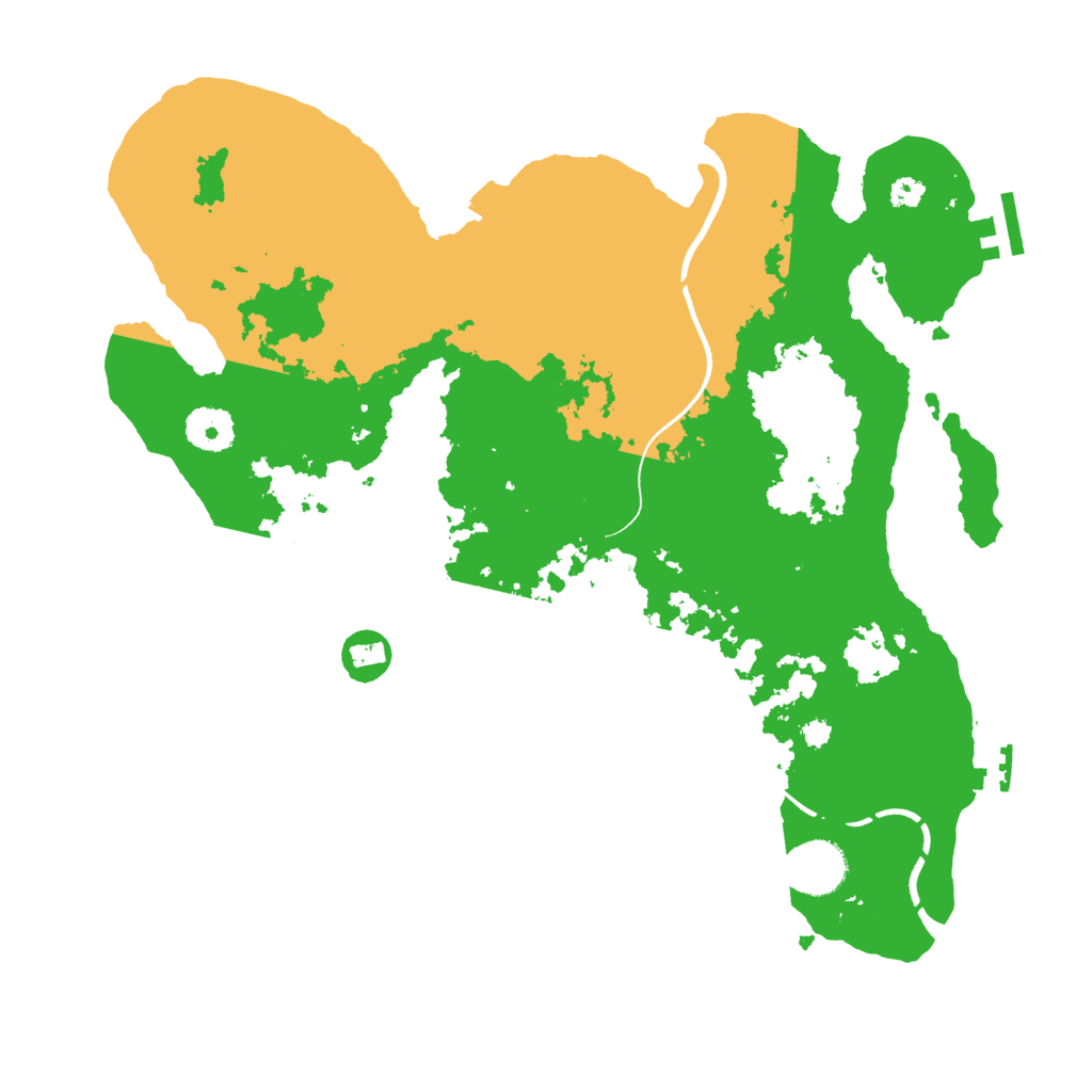 Biome Rust Map: Procedural Map, Size: 3500, Seed: 1236784977