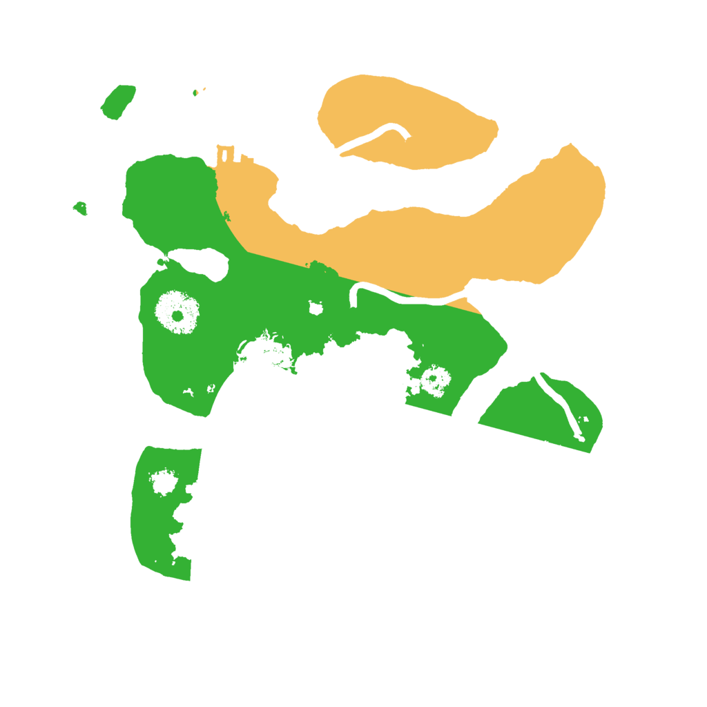 Biome Rust Map: Procedural Map, Size: 2500, Seed: 144