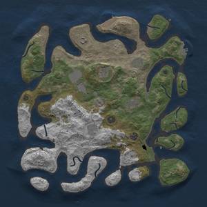 Thumbnail Rust Map: Procedural Map, Size: 4000, Seed: 779796396, 15 Monuments