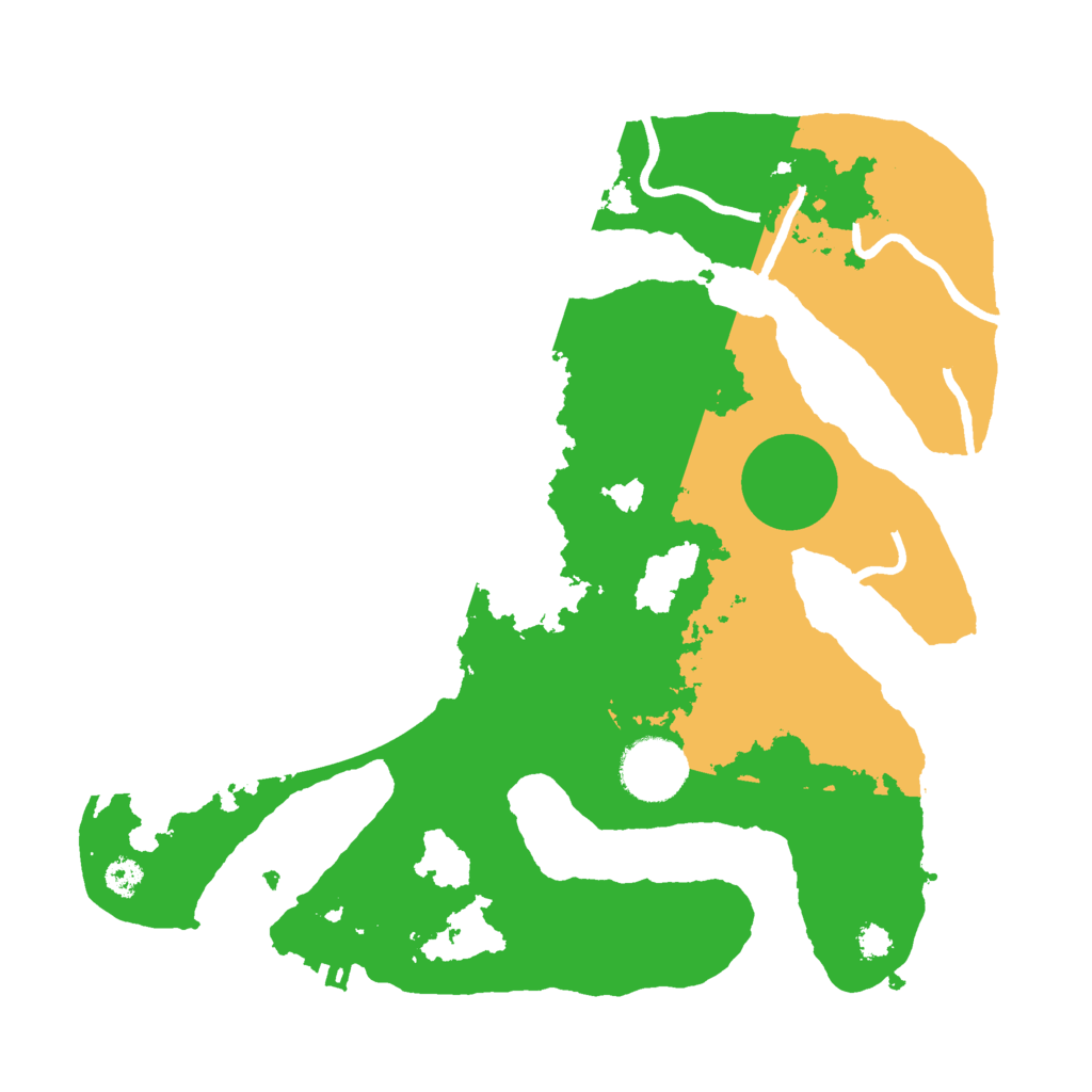 Biome Rust Map: Procedural Map, Size: 3000, Seed: 584392