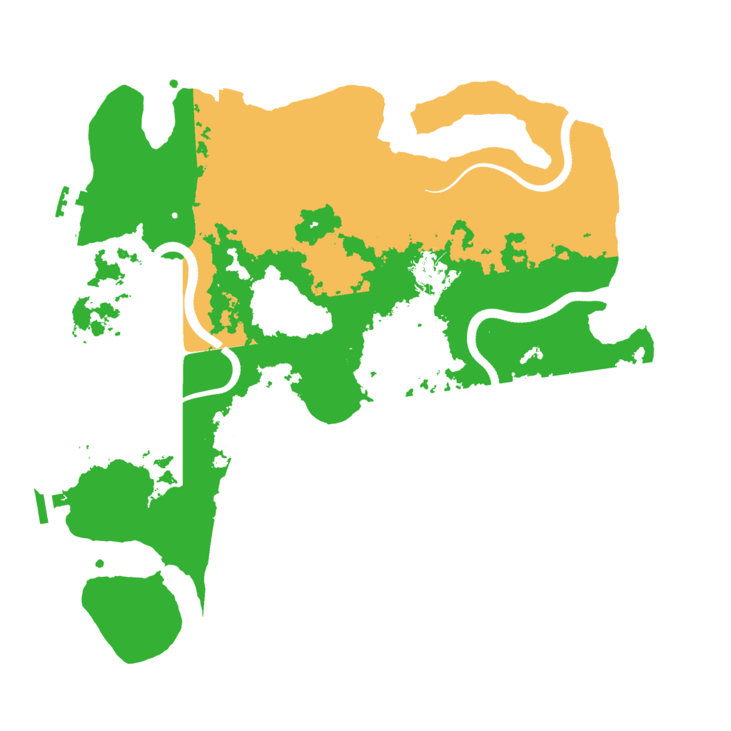 Biome Rust Map: Procedural Map, Size: 3500, Seed: 951357