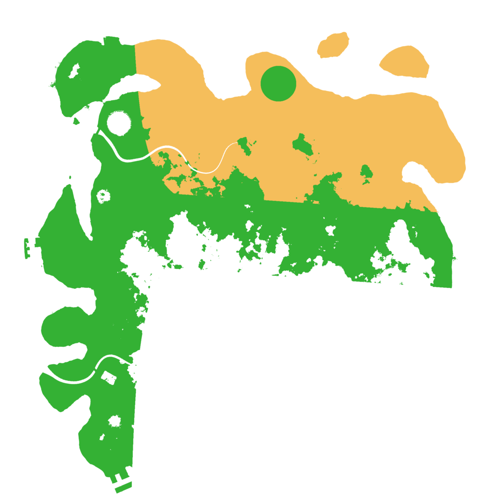 Biome Rust Map: Procedural Map, Size: 3700, Seed: 75866307