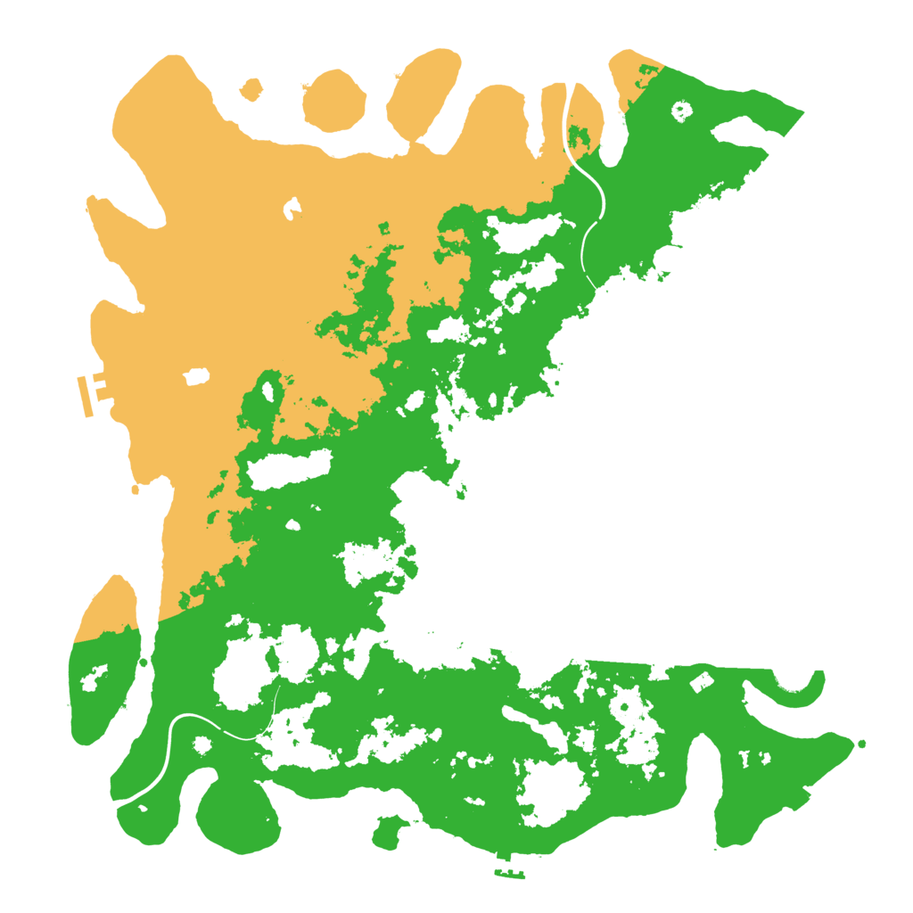 Biome Rust Map: Procedural Map, Size: 4500, Seed: 841680303