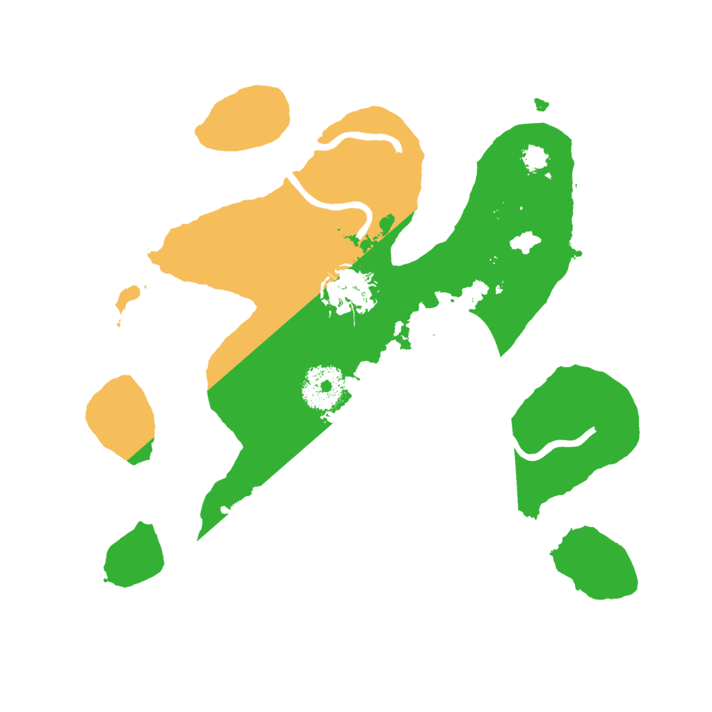 Biome Rust Map: Procedural Map, Size: 2500, Seed: 7612