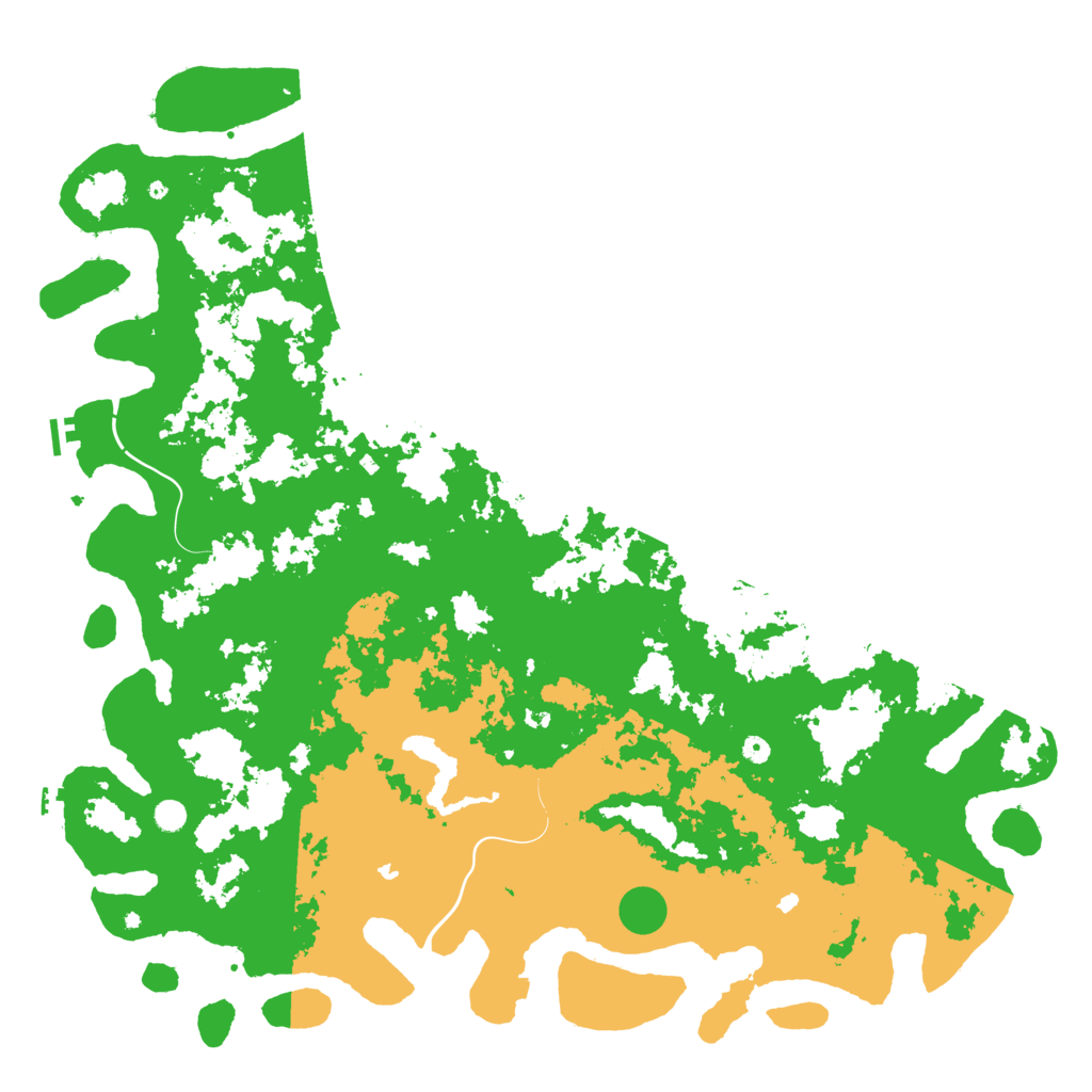 Biome Rust Map: Procedural Map, Size: 6000, Seed: 1357