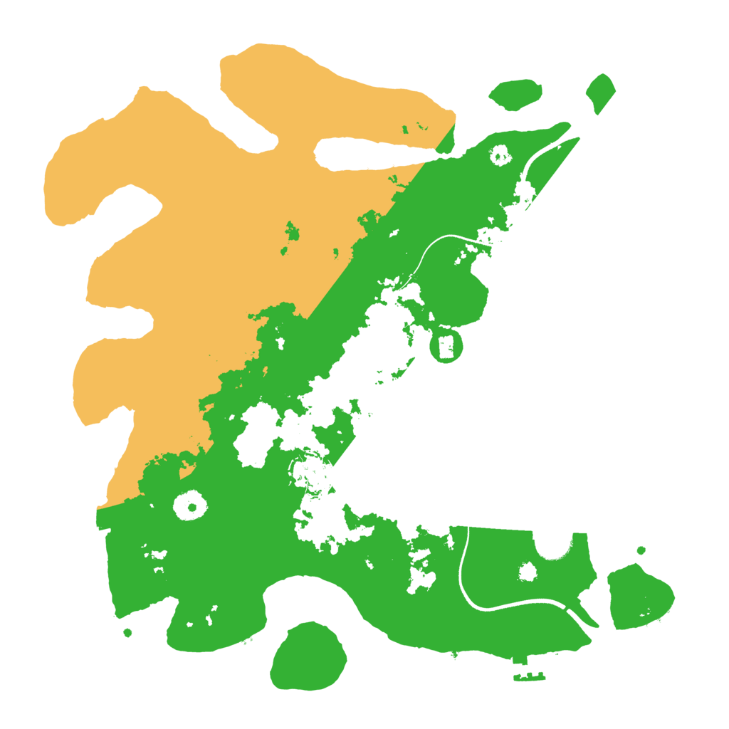 Biome Rust Map: Procedural Map, Size: 3500, Seed: 1113
