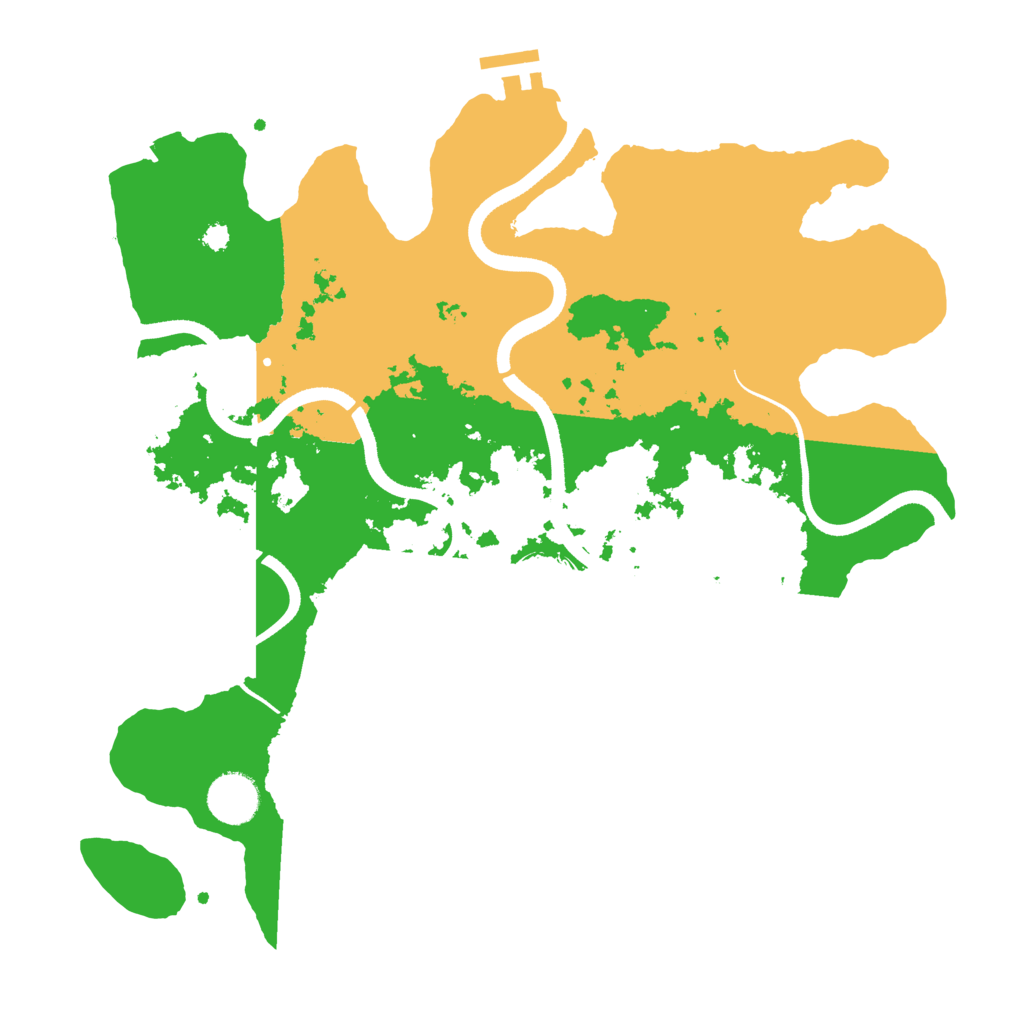 Biome Rust Map: Procedural Map, Size: 3500, Seed: 23510914