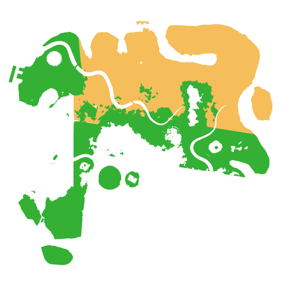 Biome Rust Map: Procedural Map, Size: 3500, Seed: 42689