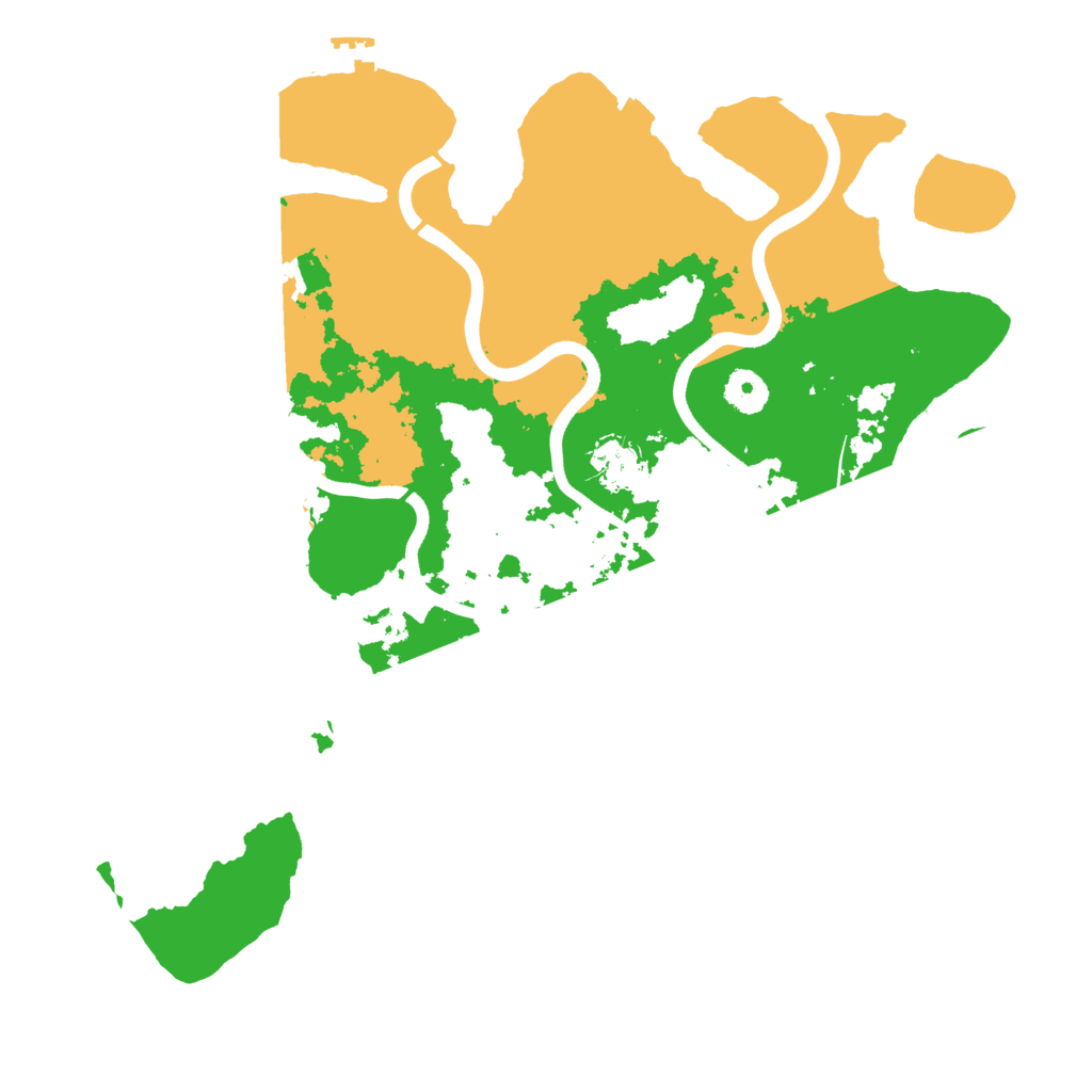 Biome Rust Map: Procedural Map, Size: 3800, Seed: 43518