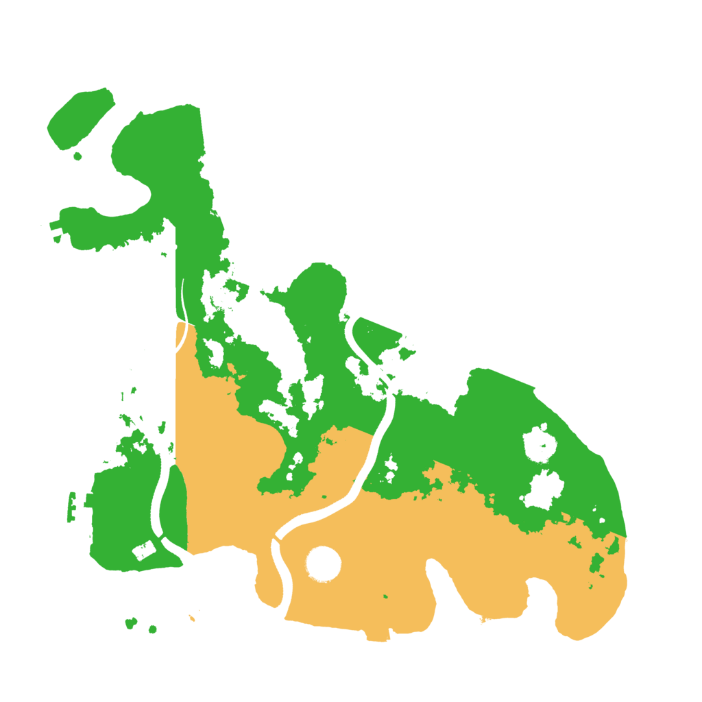 Biome Rust Map: Procedural Map, Size: 3500, Seed: 717190841
