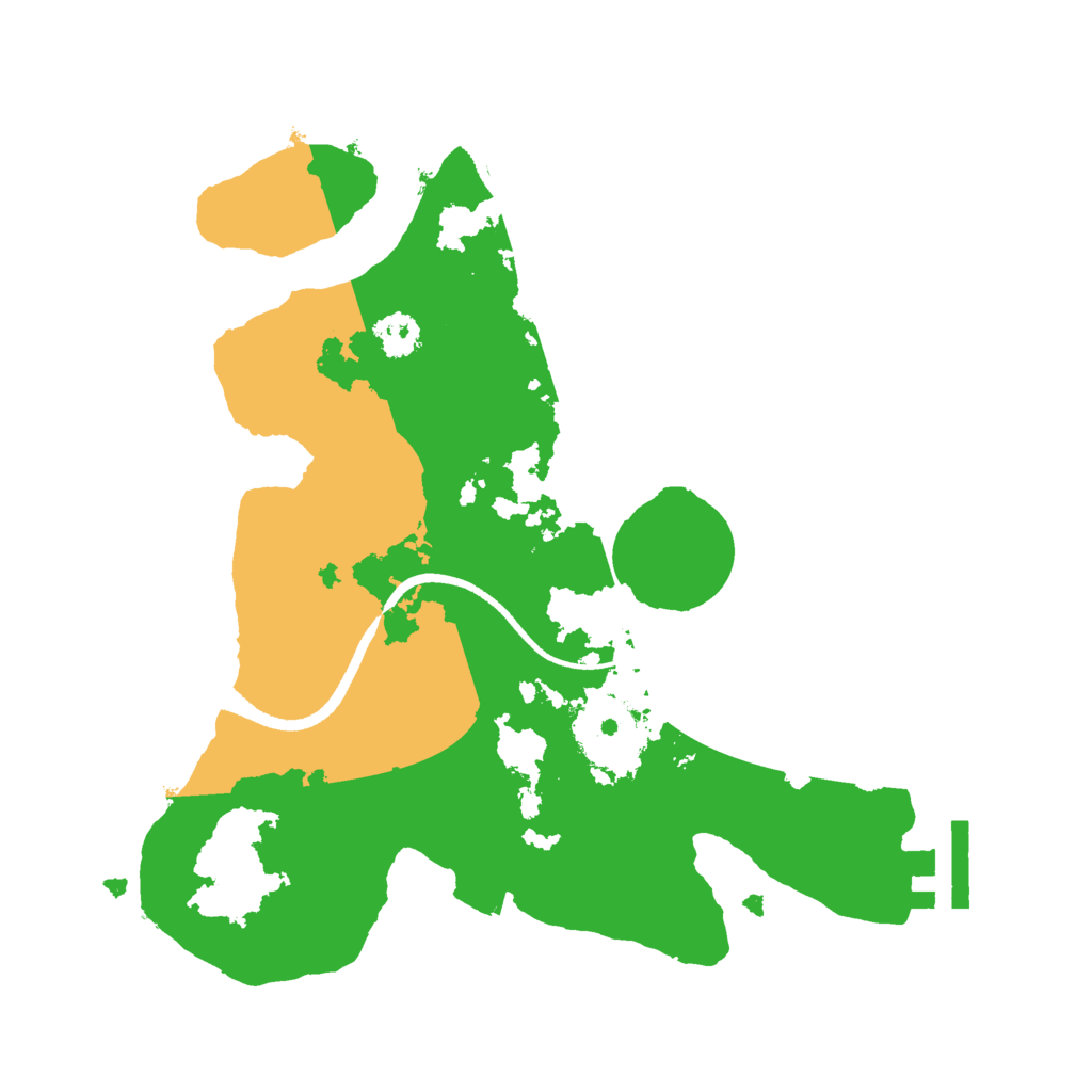 Biome Rust Map: Procedural Map, Size: 2500, Seed: 2081987